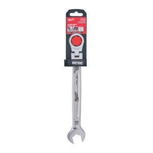 Cheie fixă MAX BITE cu clichet și cap pivotant, 18mm - Img 2