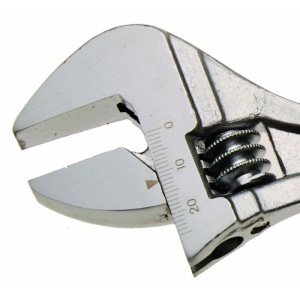 Cheie reglabilă (engleza) cu maner cauciucat, 200 x 26 mm - Img 2