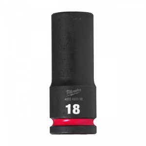 Cheie tubulara de impact 1/2" MILWAUKEE SHOCKWAVE™ IMPACT DUTY - lungi 18 mm L78mm