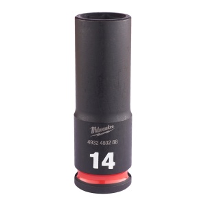 Cheie tubulară de impact MILWAUKEE SHOCKWAVE™ IMPACT DUTY, 3/8" IMPACT SOCKET DEEP 14mm L65mm - Img 1