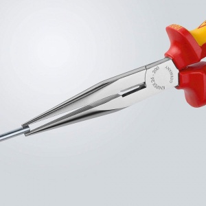 Clește cu cap semirotund cu tăiș, patent cu cioc angular, mânere multicomponent testate VDE KNIPEX - Img 4