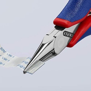 Cleste electronica, cioc plat, manere bicomponent, KNIPEX, 115 mm - Img 3