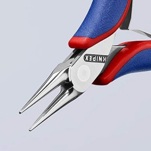 Cleste electronica, cioc rotund, manere bicomponent, KNIPEX, 115 mm - Img 2