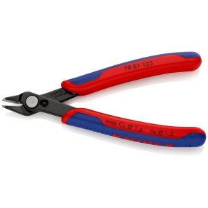 Cleste electronica, tais cu fateta mica, KNIPEX, 125 mm - Img 3