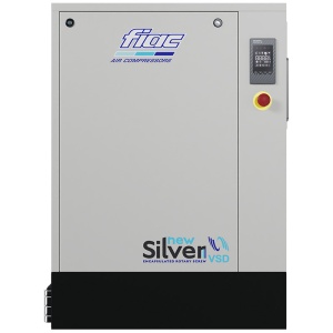 Compresor cu surub FIAC NEW SILVER VSD 20 cu invertor | 10 bar, 468-1677 l/min, 20CP - compresor industrial - Img 5