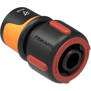 Conector furtun STOP 3/4" (19 mm), Fiskars, din plastic