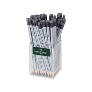 Creion grafit HB hexagonal cu gumă grip 2001 Faber-Castell 72 buc/set
