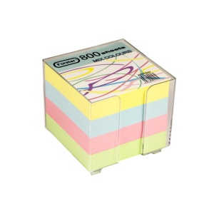 Cub hârtie color cu suport 9 x 9 cm 800 file Forster