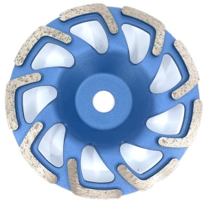Disc cupa diamantata forma L pentru slefuire Beton/Abrazive 180X22,2mm Standard Profesional - BlueLine - DXDY.BLLC.180