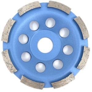 Disc cupa diamantata pentru slefuire Beton/Abrazive 115x22,2mm Standard Profesional - BlueLine - DXDY.BLEC.115 - Img 1