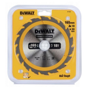 Disc Dewalt DT1936 pentru fierastrau circular, D 165x30x2.4 mm, 18 dinti, pentru taiere fina, seria Dewalt Construction - Img 2