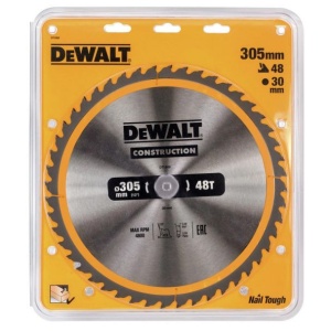 Disc Dewalt DT1959 pentru fierastrau circular, D 305x30x3.0 mm, 48 dinti, pentru taiere universala, seria Dewalt Construction - Img 2