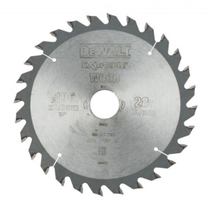 Disc Dewalt DT4033 pentru fierastrau circular, D 190x30x2.6 mm, 28 dinti, pentru taiere universala, seria Extreme - Img 1