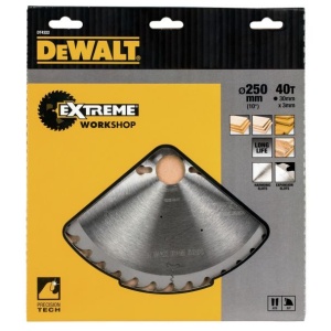 Disc Dewalt DT4322 pentru fierastrau circular, D 250x30x3.0 mm, 40 dinti, pentru taiere universala, seria Extreme - Img 2