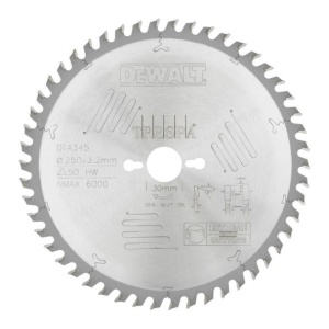 Disc Dewalt DT4345 pentru fierastrau circular, D 250x30x3.2 mm, 50 dinti, pentru taiere extra-fina, seria Extreme - Img 2