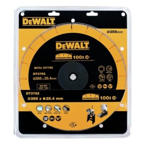 Disc diamantat Dewalt DT3752 pentru debitat metal, D 355x25.4x1.6 mm - Img 2