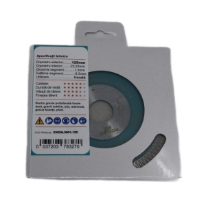 Disc DiamantatExpert pt. Ceramica dura, portelan, gresie 125x22.2 (mm) Super Premium - DXDH.3901.125 - Img 5