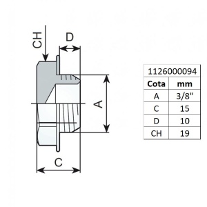 Dop cu filet 3/8" tip 295/3 - Img 3