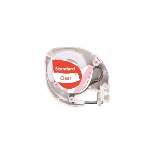 Etichete compatibile Dymo Letratag rosu transparent 12mm x 4m AIMO S0721530 DY12267 - Img 1