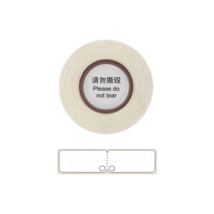 Etichete haine cu perforatie D30S 14 x 50mm, albe, hartie termica ecologica, 130 etichete rola
