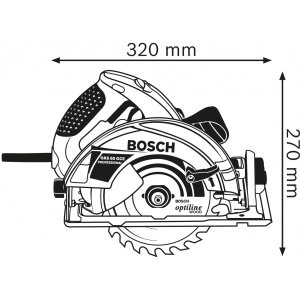 Fierastrau circular Bosch 1800 W, 190x30 mm - Img 9
