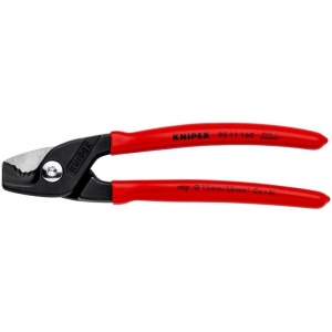 Foarfece de taiat cabluri Cu, Al, KNIPEX, 160 mm