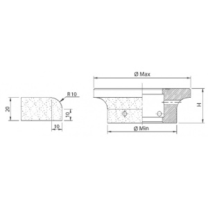 Freza Diamantata Semi-Baston Raza 10mm pt. Granit Dur - DXDY.FG.D75R10H10 - Img 3