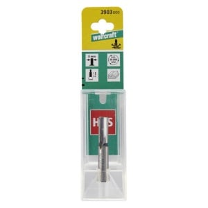 Freza dreapta HSS Wolfcraft 3903000, 8x20 mm, tija 8 mm - Img 2