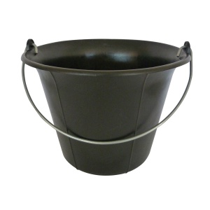 Galeti constructor din PVC negru, cu maner - 11L (5,3)