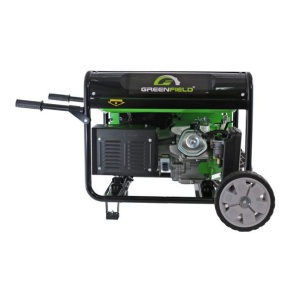 Generator de curent pe benzina Greenfield G-EC6100PEW, portabil, monofazat, 4.5 kVA, 4.5 kW, pornire electrica, roti de transport - Img 5