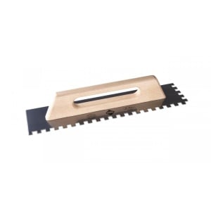 Gletiera dintata cu maner din lemn 48cm, 12x12mm - RUBI-73973