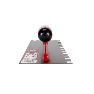 Gletiera dintata cu maner plastic 28cm, 12x12mm - RUBI-25907 - Img 2