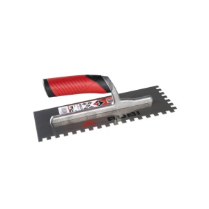 Gletiera dintata cu maner Rubiflex 28cm, 10x10mm - RUBI-74941