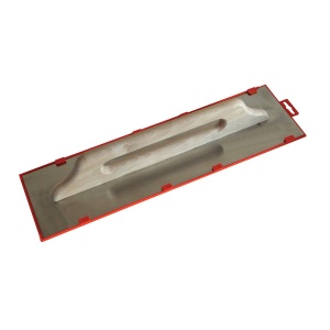 Gletiera INOX model elvetian, lama tesita, maner inchis din lemn - 500×140
