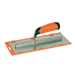Gletiera INOX tesita cu montura de aluminiu, maner bimaterial - 350×100