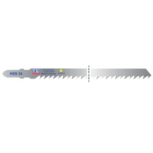 HGS 34 Panza HCS/CV pentru fierastrau vertical, prindere T, pentru lemn / 5 bucati, DIM 132 x 7.8 x 1.27 mm