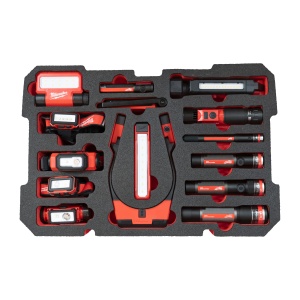 Insertie spuma goala pentru cutia de produse de iluminat MILWAUKEE PACKOUT™ - Img 2