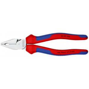 KNIPEX 02 05 200 Patenti Combi cu parghie mare cu manşoane multicomponent cromat 200 mm - Img 3