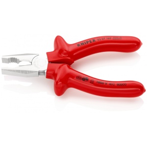KNIPEX 03 07 160 Patent combinat izolat prin imersie, testat de VDE cromat 160 mm - Img 2