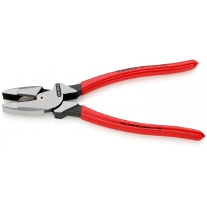 KNIPEX 09 01 240 Patenti Combi cu parghie mare "Lineman's Pliers" model american acoperit cu material plastic aderent vopsit negru 240 mm - Img 2