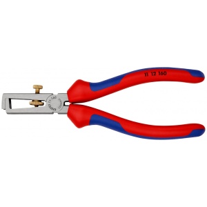 KNIPEX 11 12 160 Clește dezizolator universal cu manşoane multicomponent vopsit negru 160 mm - Img 3