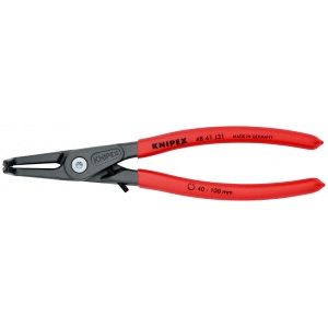 KNIPEX 48 41 J31 clește de precizie pentru inele de siguranță pentru inele interioare cu alezaje acoperit cu material plastic aderent bonderizat în culoarea gri 210 mm - Img 3