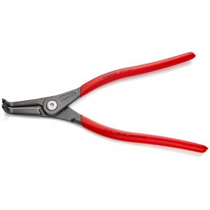 KNIPEX 49 21 A41 clește de precizie pentru inele de siguranță pentru inele exterioare pe axuri acoperit cu material plastic aderent bonderizat în culoarea gri 305 mm