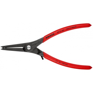 KNIPEX 49 31 A3 clește de precizie pentru inele de siguranță pentru inele exterioare pe axuri cu protecţie la supraîntindere acoperit cu material plastic aderent bonderizat în culoarea gri 225 mm - Img 3