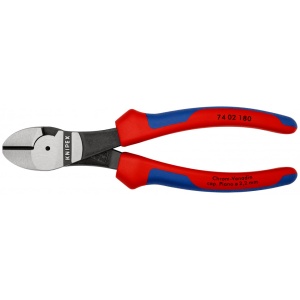 KNIPEX 74 02 180 Șfic de forță cu manşoane multicomponent vopsit negru 180 mm - Img 3