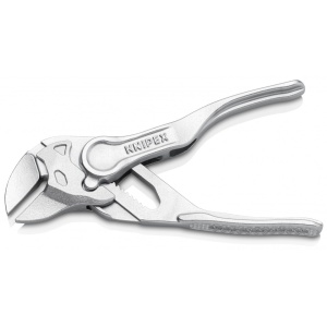 KNIPEX 86 04 100 Cheie cu clești XS Cleștele-cheie, clește și cheie într-o singură unealtă suprafață embosată, rugoasă cromat 100 mm - Img 2