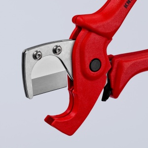 KNIPEX 90 25 185 Tăietor de țevi pentru conducte compozit din plastic din material plastic dur, ranforsat cu fibră optică 185 mm - Img 5