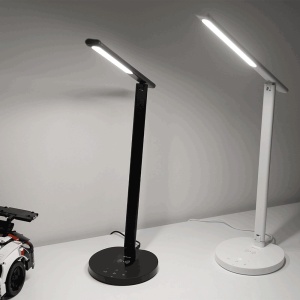 Lampă de birou WiFi Tellur Smart, 12W, lumină albă, caldă, Qi 10W, USB 10W, reglabilă, alb - Img 2