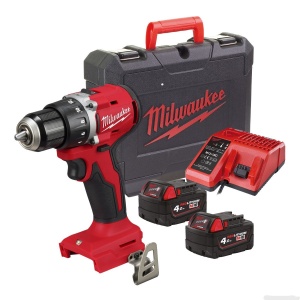 M18 BLDDRC-402C Mașină de găurit, compactă, cu motor fără perii, 2 baterii 4Ah, incarcator, cuplu 60.5 Nm - Img 1