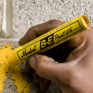 Marker vopsea solida Paintstik B-E, pentru suprafete dure, alb - Img 2